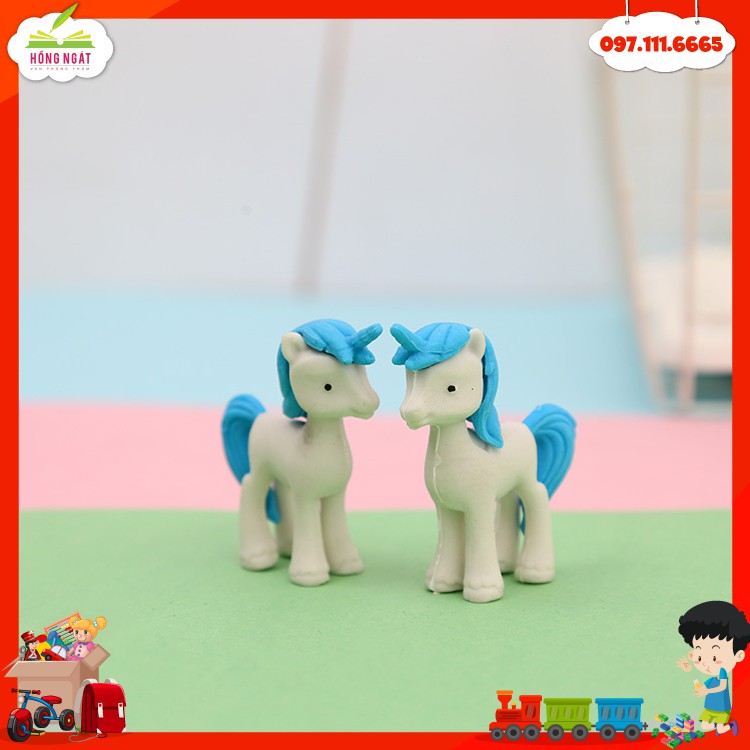 Tẩy bút chì hình ngựa pony, đồ dùng học tập dễ thương cute giá rẻ làm quà tặng học sinh văn phòng phẩm T06