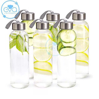 Combo 3 Bình thủy tinh dây xách 500ml