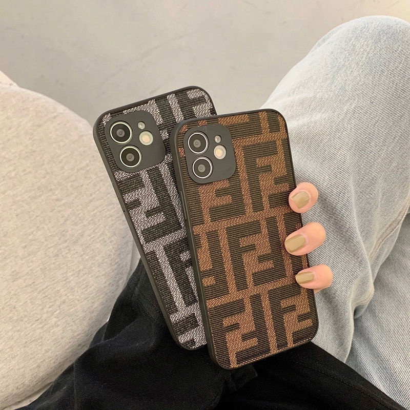 ! Fendi! Ốp Điện Thoại Sang Trọng Cho iPhone 12/12Pro 12 11 Pro Max iPhone 7/8 Pro X XR XS