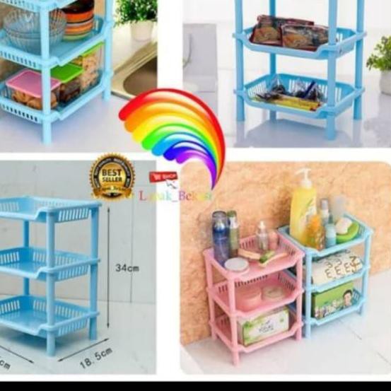 Kệ 3 Tầng Xếp Tầng Màu Sắc Ngẫu Nhiên Dành Cho Nhà Bếp 620