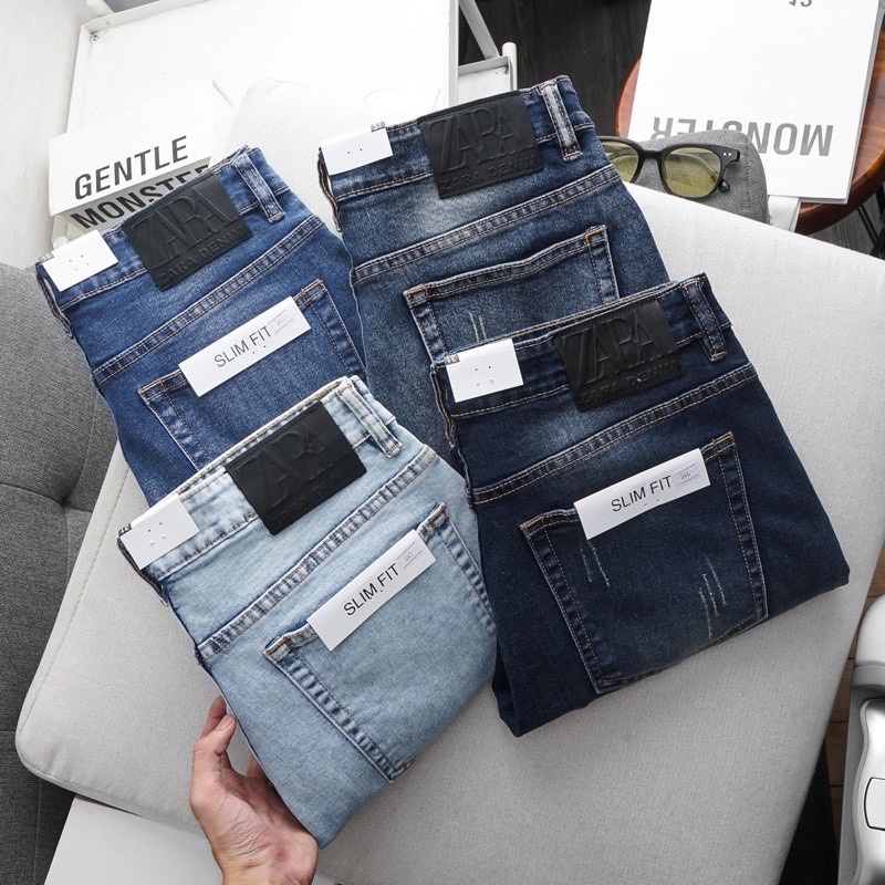 Sale giá vốn quần jean nam zr xanh trắngquần bò nam ống ôm quần rin  thời trang hàng mới về  cao cấp vnxk haian jeans