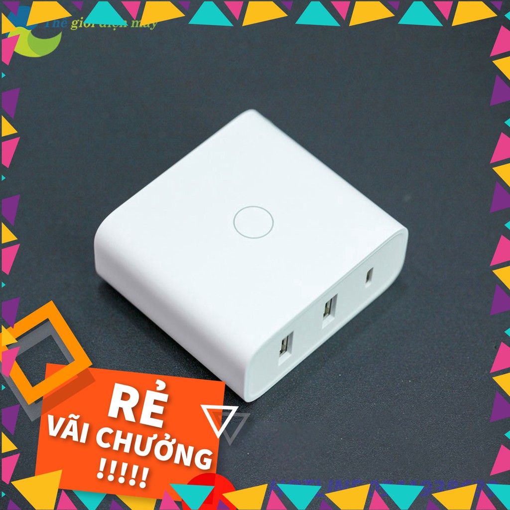 Củ sạc nhanh PD 65W Xiaomi ZMI HA832 2 cổng USB, 1 cổng Type C (hỗ trợ sạc laptop) - Bảo hành 1 tháng [SALE]