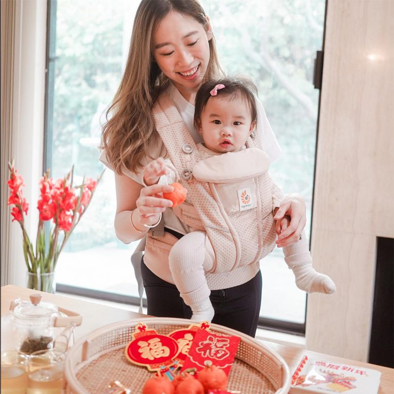 🍒Địu cho bé Ergobaby Omni Breeze,địu trợ lực 4 tư thế với vải SoftFlex siêu mát,cho bé từ 3,2-20kg,bảo hành 12m