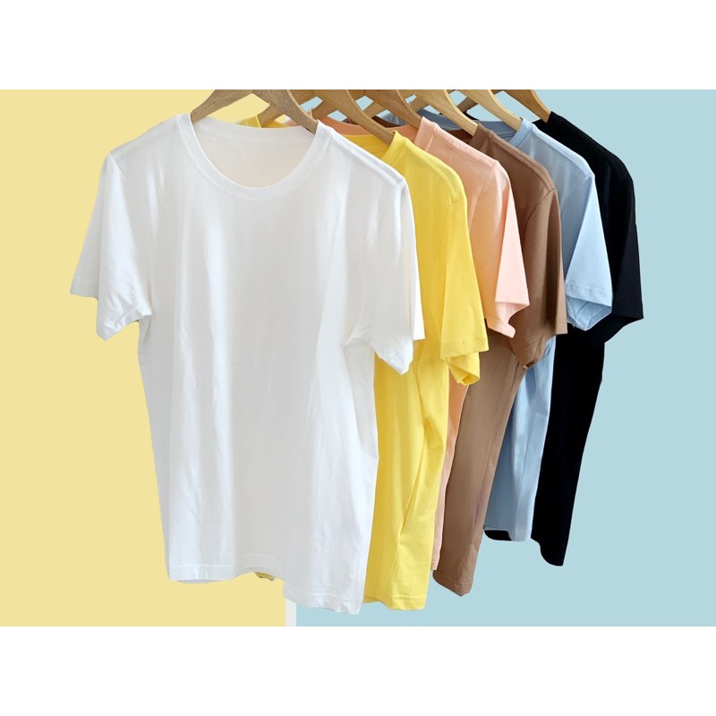 Áo thun cổ tròn cotton 100% trơn ArtisQ Nam Nữ | BigBuy360 - bigbuy360.vn