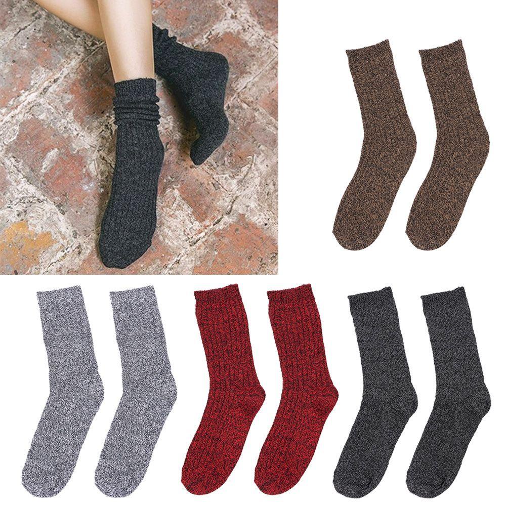 Vớ Cotton Cổ Vừa Không Đường May Thời Trang Thu Đông Cho Các Cặp Đôi
