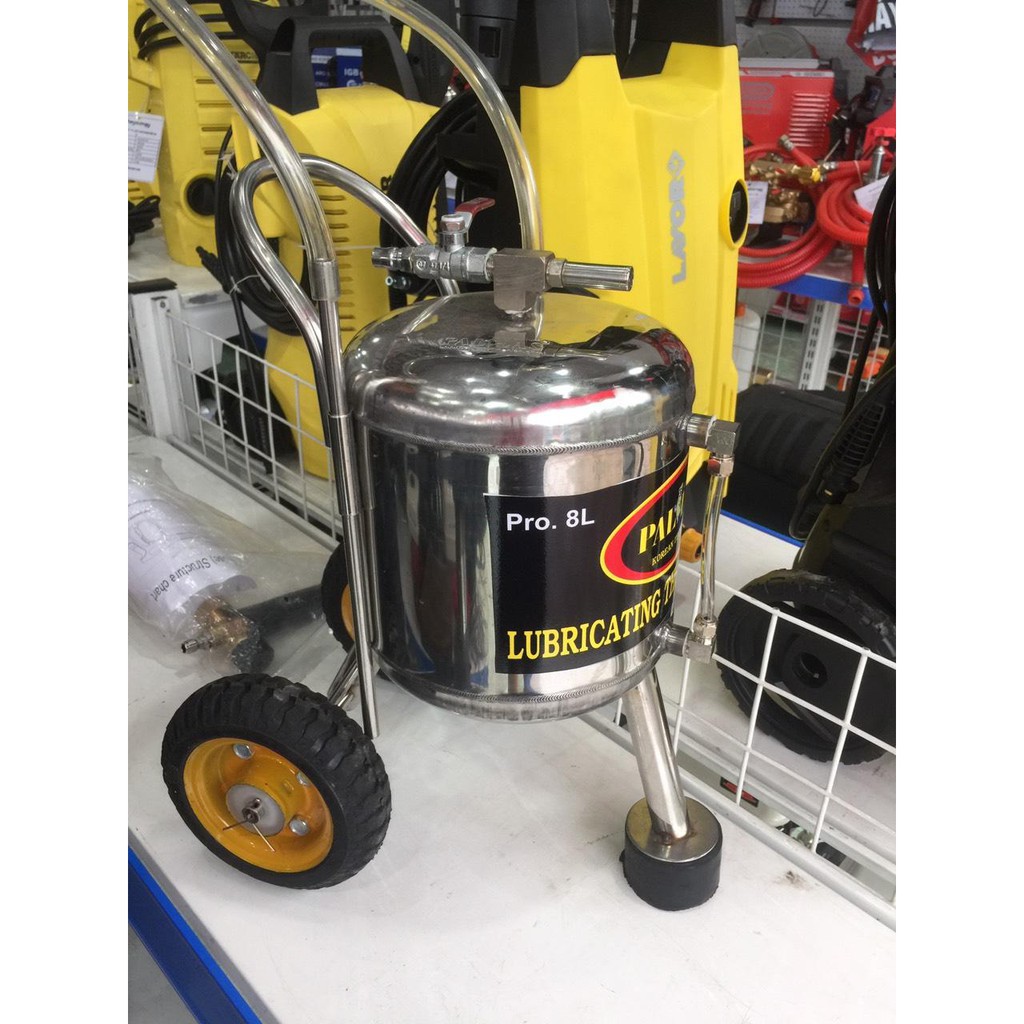 Bình hút nhớt 8l inox 304 dùng cho tiệm sửa xe nhỏ