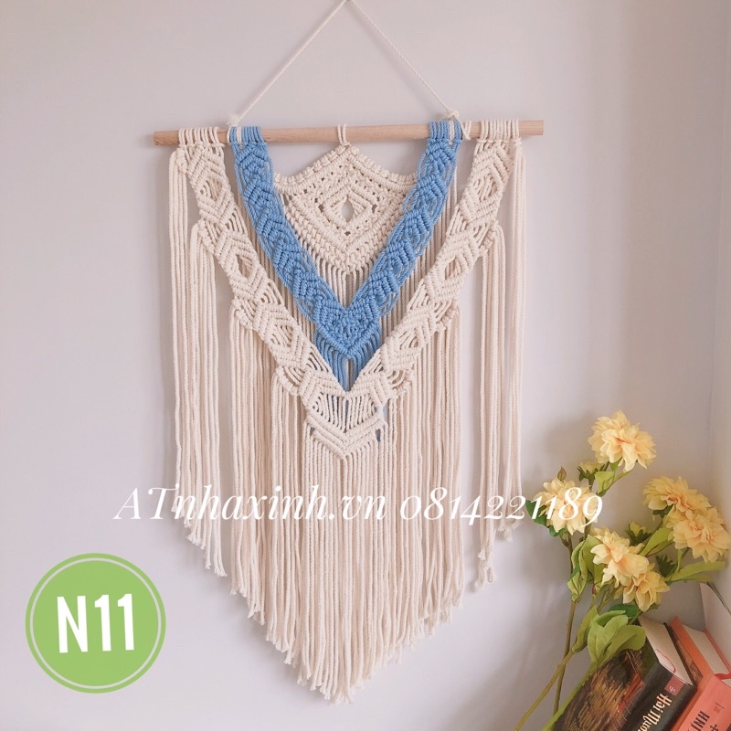 Mành treo tường tết macrame treo tường trang trí cải tạo phòng decor