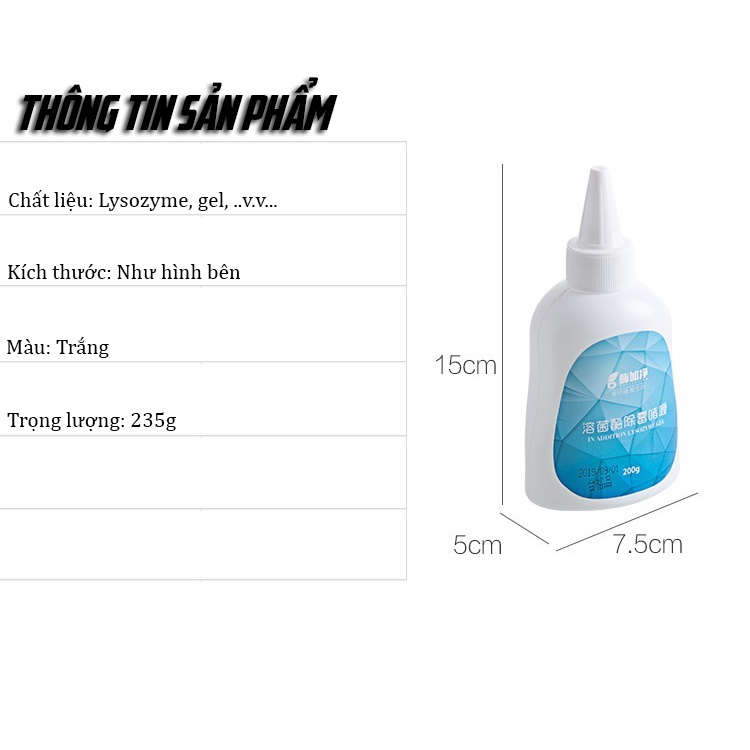 Chai Dung Dịch GEL Tẩy Mốc Đa Năng Dành Cho Nhà Bếp, Nhà Tắm 200ml MARRYSTORE