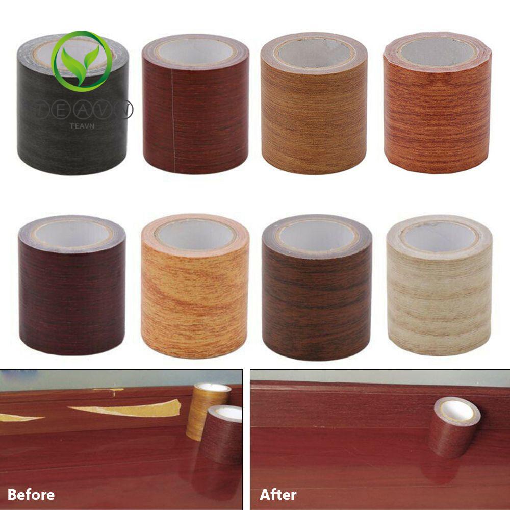 Cuộn Băng Keo Dán Sàn Giả Gỗ Dài 5m