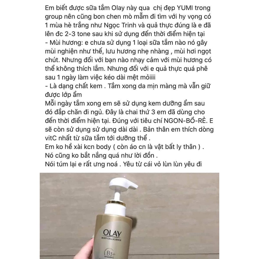 Sữa tắm Olay B3