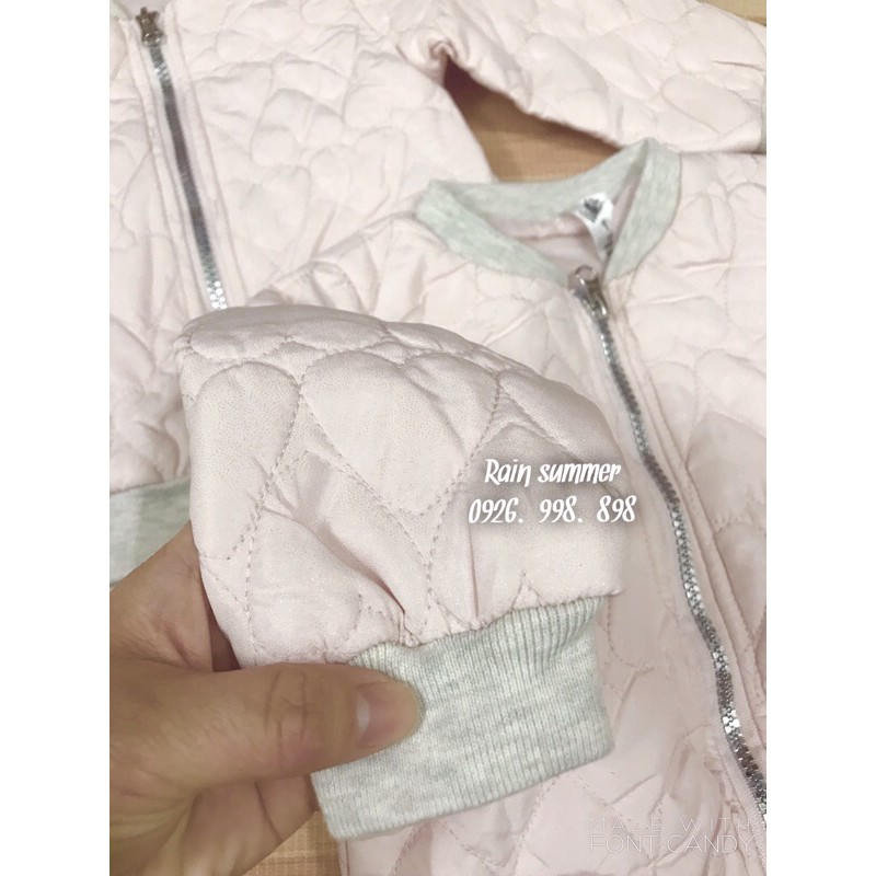 Áo khoác bomber trần bông cho bé- ảnh thật