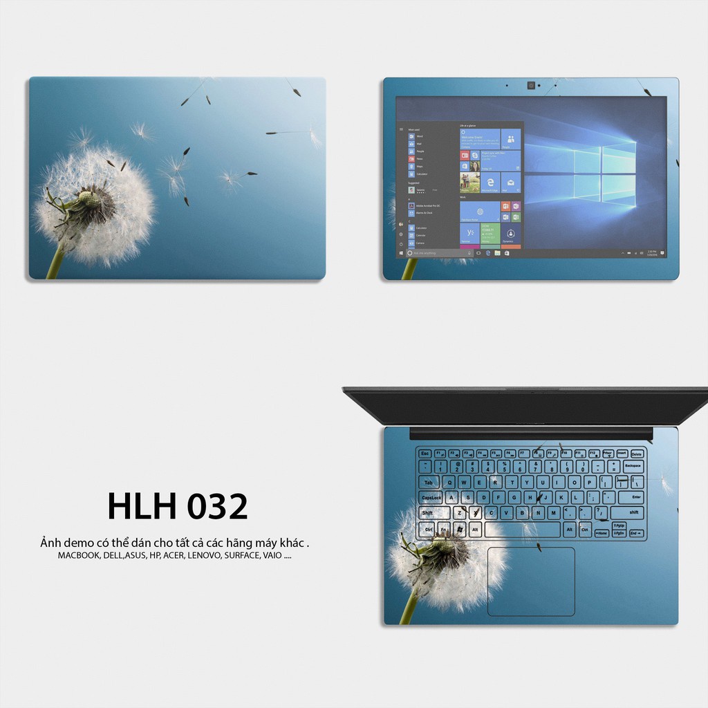 Miếng Dán Skin Laptop - Decal Dán cho Dell, Hp, Asus, Lenovo, Acer, MSI, Surface,Vaio, Macbook 15 6 inch MD 3012 LUXSKEE