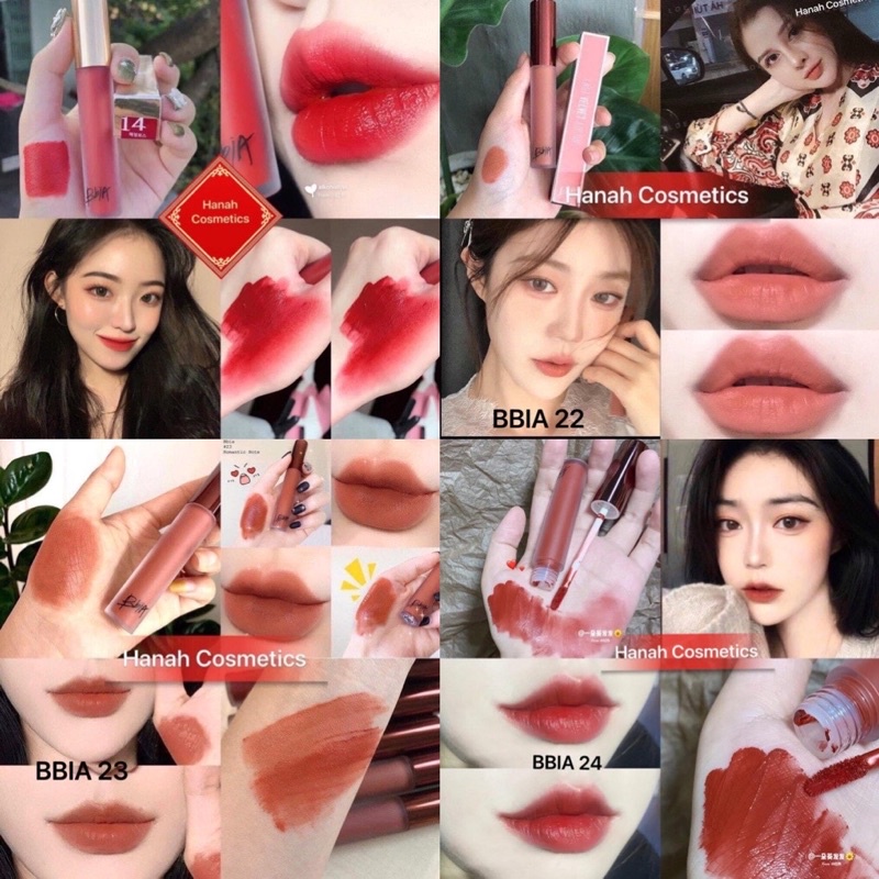 Son Kem Siêu Lì BBIA Last Velvet Lip Tint Full Màu
