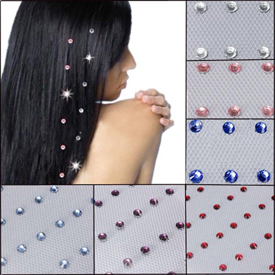 Set 48 phụ kiện đính trang trí tóc kiểu kim cương giả lấp lánh dành cho nữ