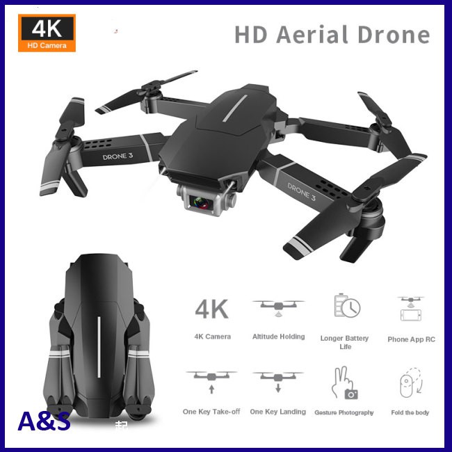 Bộ Flycam F98 Drone Hd Góc Rộng 4k Wifi 1080p 20 Phút Kèm Phụ Kiện