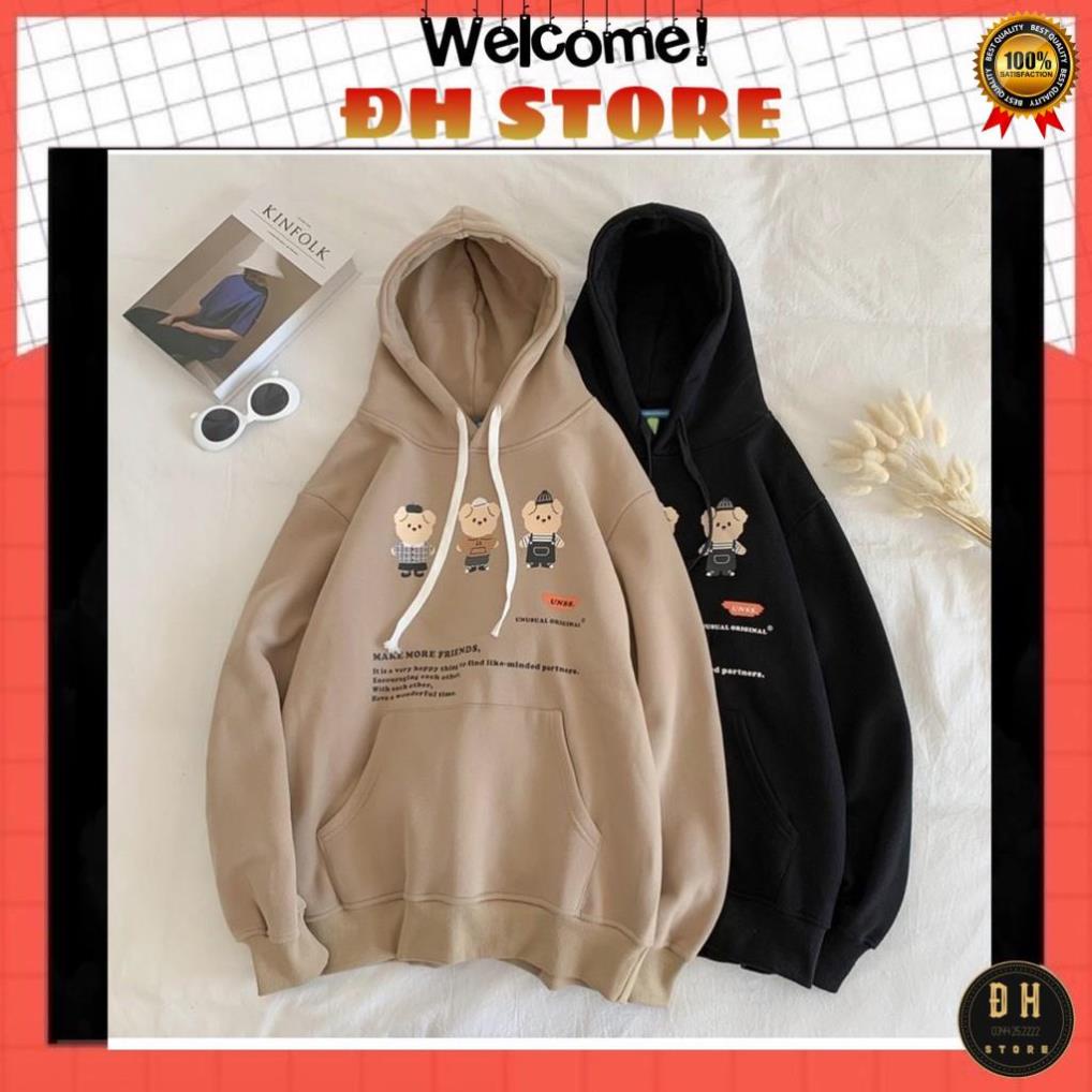 (Mẫu Mới 2021) Áo Hoodie 3 Chú Heo Có Mũ Nam Nữ Chất Nỉ Bông Dày Dặn Form Rộng Unisex- Áo Nỉ Nam Nữ Ulzzang Hoạ Tiết . | BigBuy360 - bigbuy360.vn
