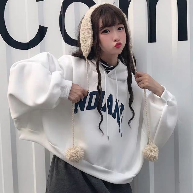 ( có sẵn ) hoodie nữ croptop fom siêu rộng kèm ảnh thật