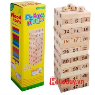 Bộ rút số gỗ thông minh 48 thanh cỡ lớn