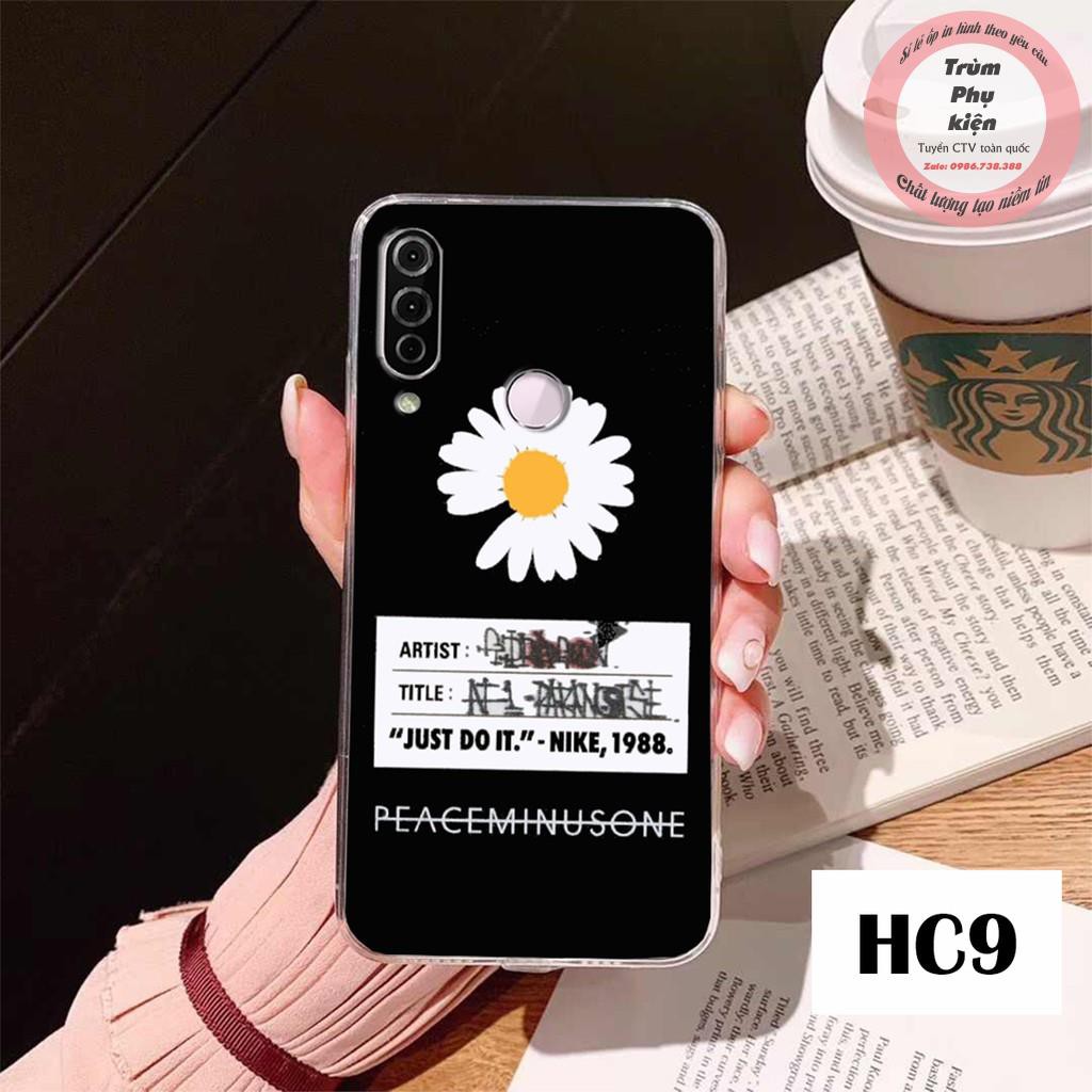 Ốp  dành cho Vsmart Joy 3 / Joy 4 dẻo trong Just do it Peaceminusone tách nền Hoa cúc