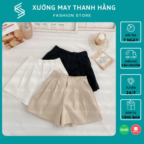 Quần short đũi nữ, Quần đùi đũi dáng váy chất đẹp co giãn chất mát mẫu mới mùa hè | BigBuy360 - bigbuy360.vn