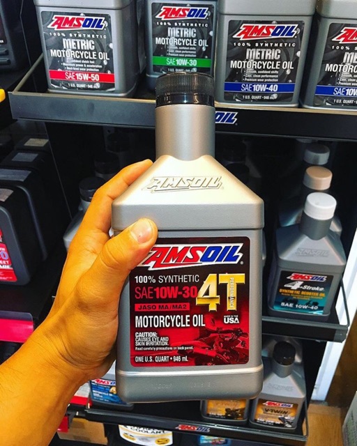 Nhớt Amsoil 4T 10W30 Mc3 - 100% Synthetic