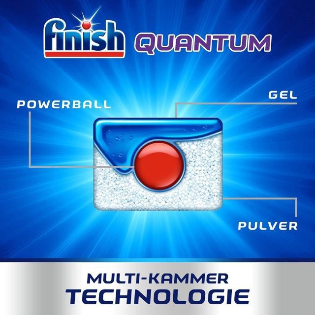 Túi viên rửa bát Finish Quantum Max 60 viên, viên rửa chén cao cấp 14 chức năng