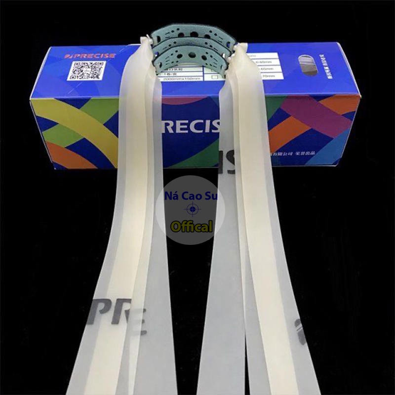 Dây Ná Cao Su Precise 0.65 V3 Đã Cột Sẵn Khổ 13x19x150mm Kéo Tới Má