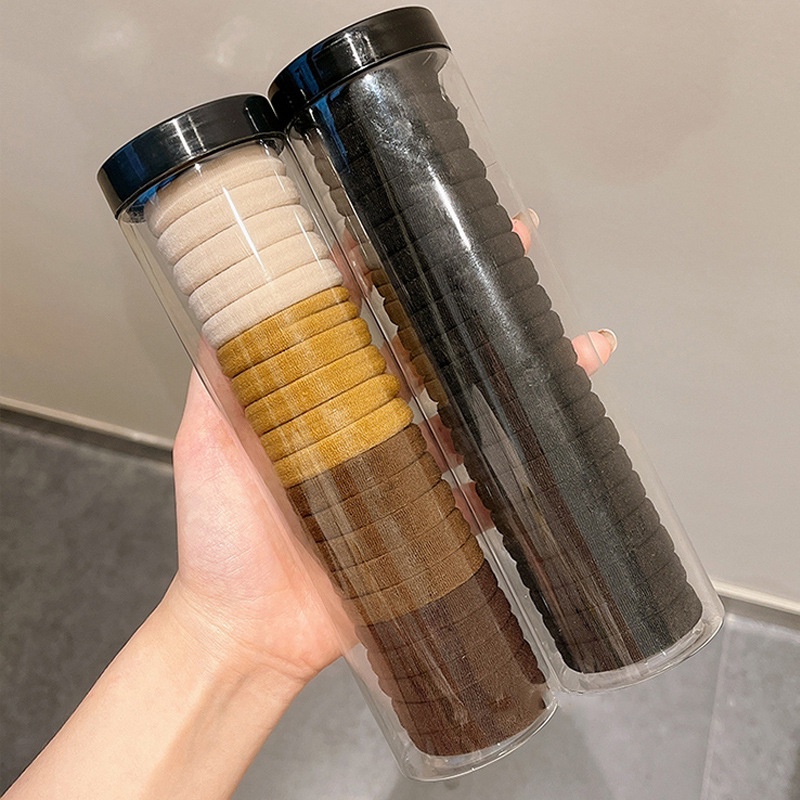 Set 20 Dây Thun Cột Tóc Co Giãn Phong Cách Hàn Quốc