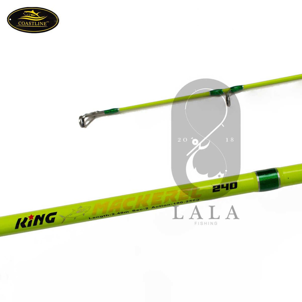 Cần câu Coastline King Mackerel đặc vặn khoen Fuji 1m8/ 2m1/ 2m4