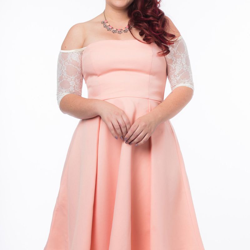 Xiangbao Áo Lót Ren Hoa Tay Lửng Không Đường May Hở Vai Định Hình Cánh Tay Cho Nữ