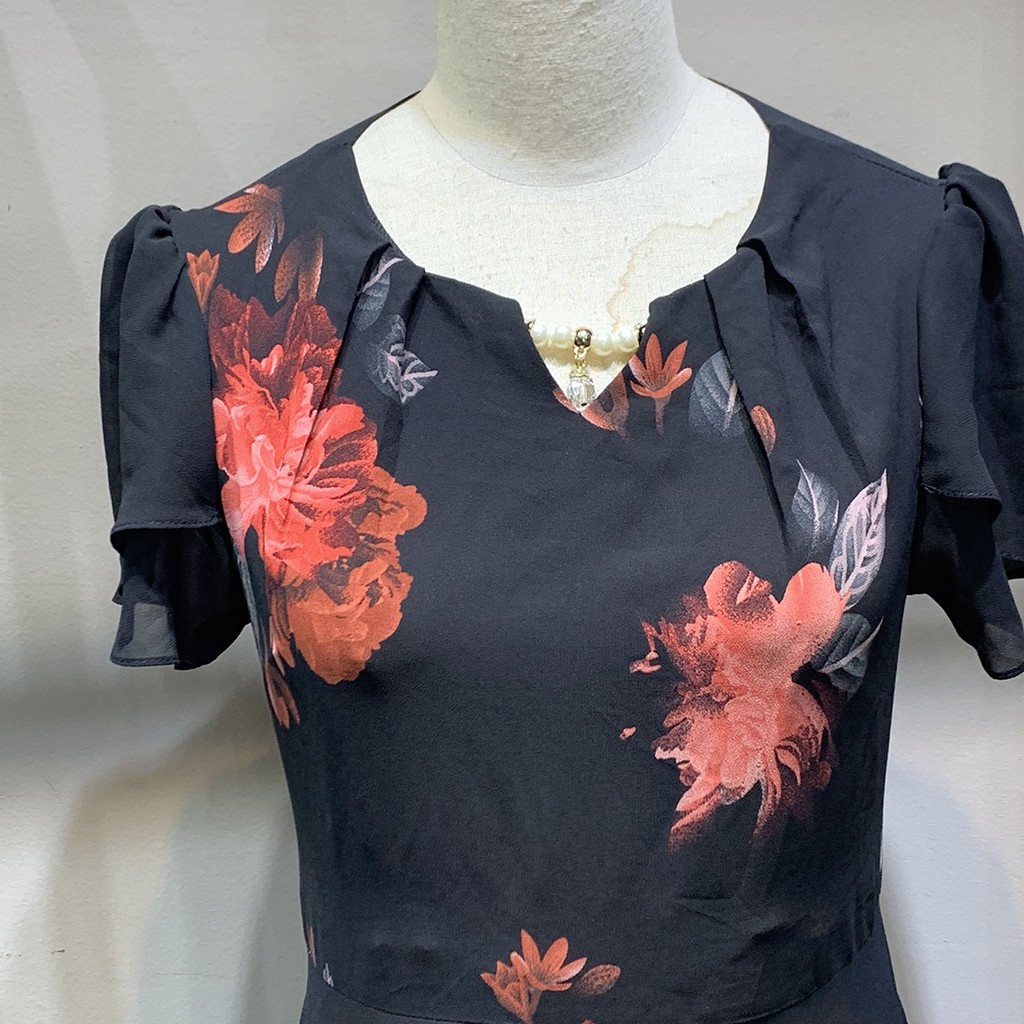 Váy đầm trung niên thiết kế LYBEE che khuyết điểm cực tốt đi chơi đi dự tiệc váy voan tơ cao cấp váy cho mẹ mã 381 | BigBuy360 - bigbuy360.vn