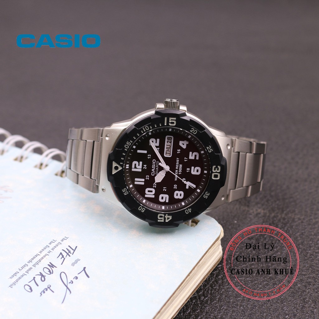 Đồng hồ nam Casio MRW-200HD-1BVDF dây kim loại