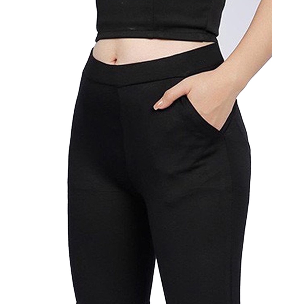 Quần legging lửng ngố nữ vải Umi Hàn Cao cấp dày dặn co dãn Geleva LEG427