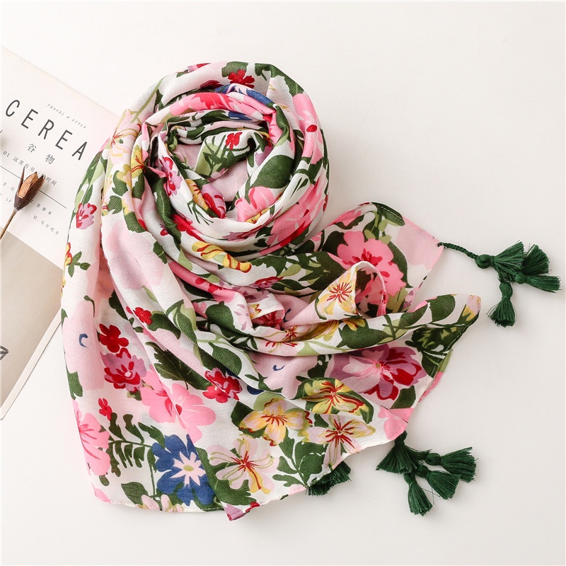 Khăn Choàng Cotton Linen Mềm Mại Thời Trang