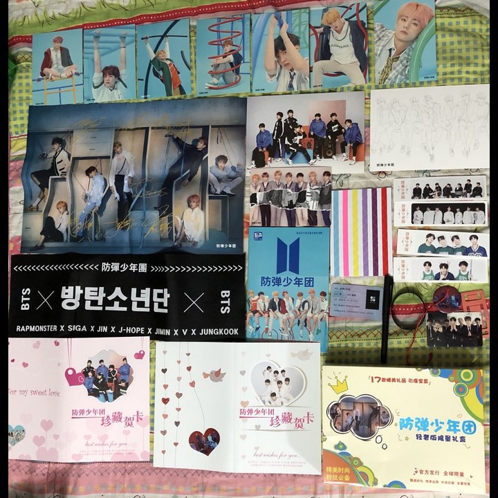Hộp quà BTS Answer in hình nhóm nhạc idol hàn quốc tặng kèm poster postcard