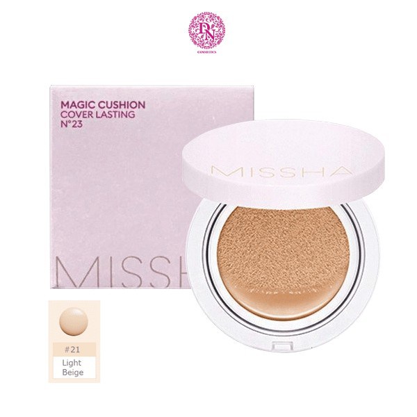 Phấn nước kiềm dầu Missha Magic Cushion Cover Lasting Màu Hồng 17g