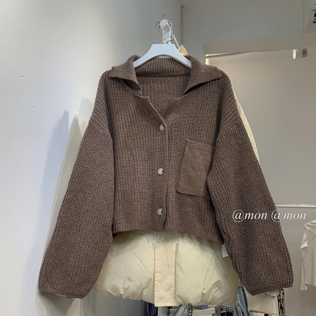 210715 Áo polo len trơn - áo len nữ thời trang ulzzang freesize 3 màu