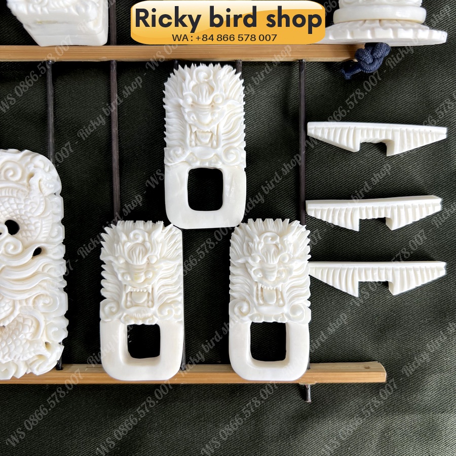 Bone set for Magpie bird cage - Dragon design - Phụ kiện chim Ricky bird shop