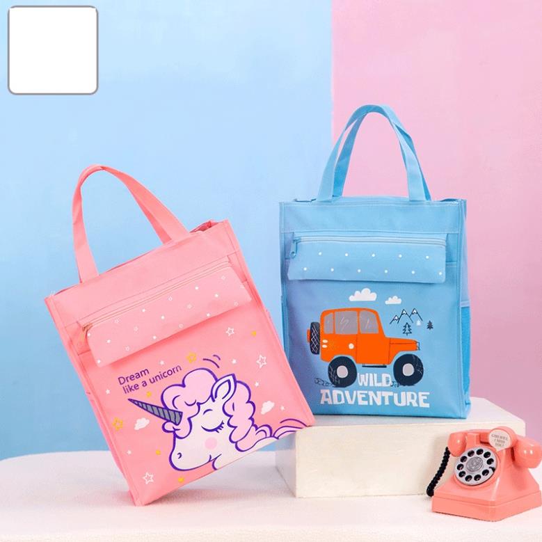 Túi vải đi học SOLANO túi xách đi học thêm chống nước họa tiết hoạt hình dễ thương FB-001420