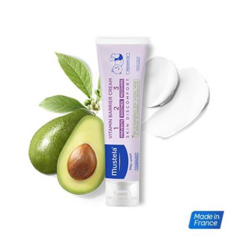 Kem Làm Dịu Và Ngăn Ngừa Hăm Tã Mustela 123 Vitamin Barrier Cream