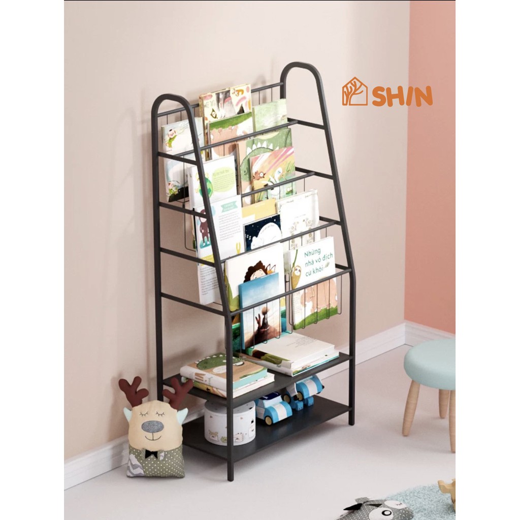 [Xả kho] Kệ sách cho bé SHIN kệ sắt sơn tĩnh điện