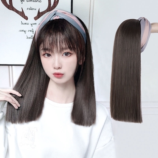 Tóc Giả Băng Đô Cài Tóc Nữ Băng Đô Cài Tóc Nửa Đầu Tóc Dài Thẳng