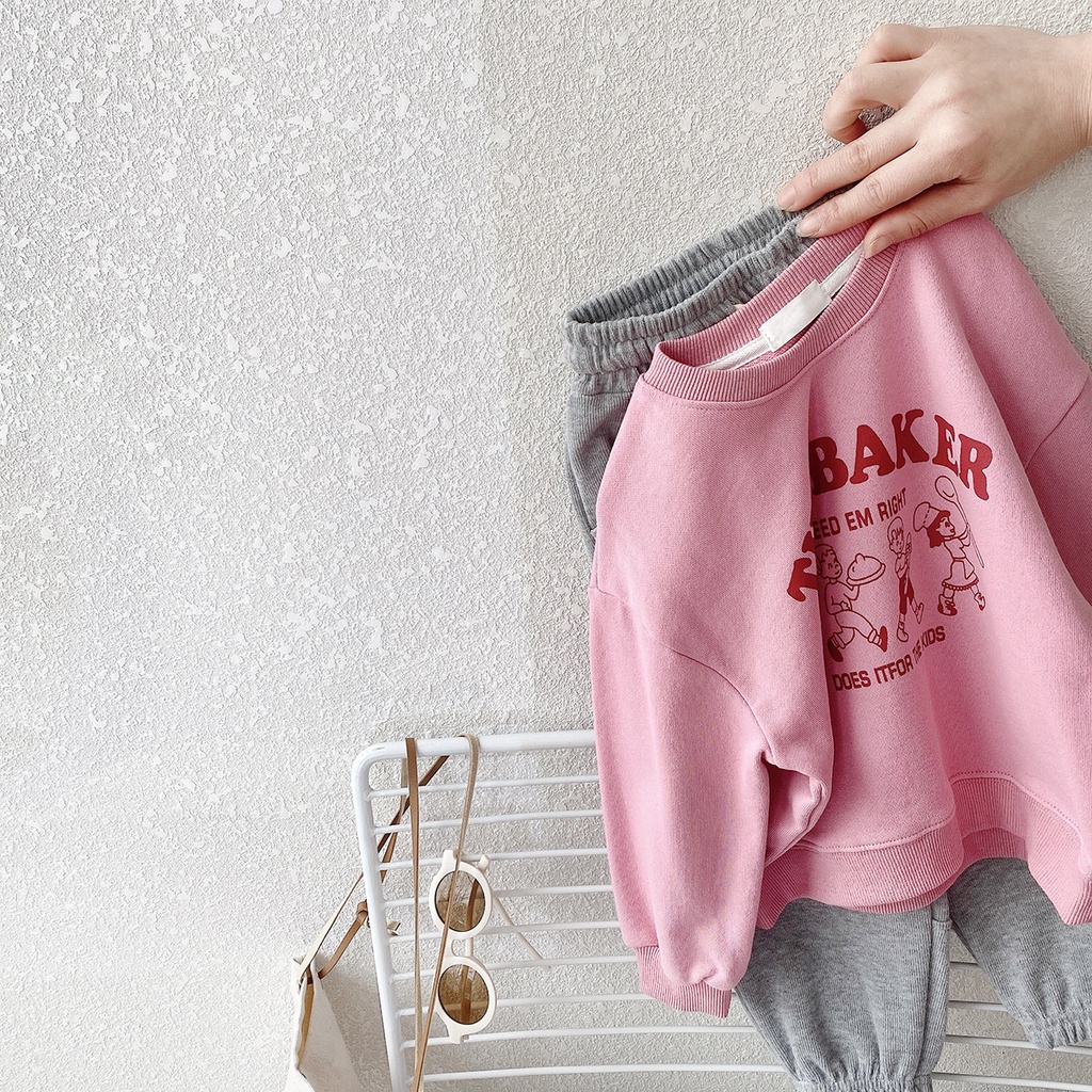 Áo sweater Cổ Tròn In Họa Tiết Hoạt Hình Dễ Thương Thời Trang Mùa Xuân Cho Bé Trai Và Gái