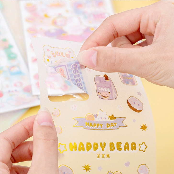 Bộ 4 sticker Miếng Dán Hoạt Hình Dễ Thương Đồ Chơi Cho Bé