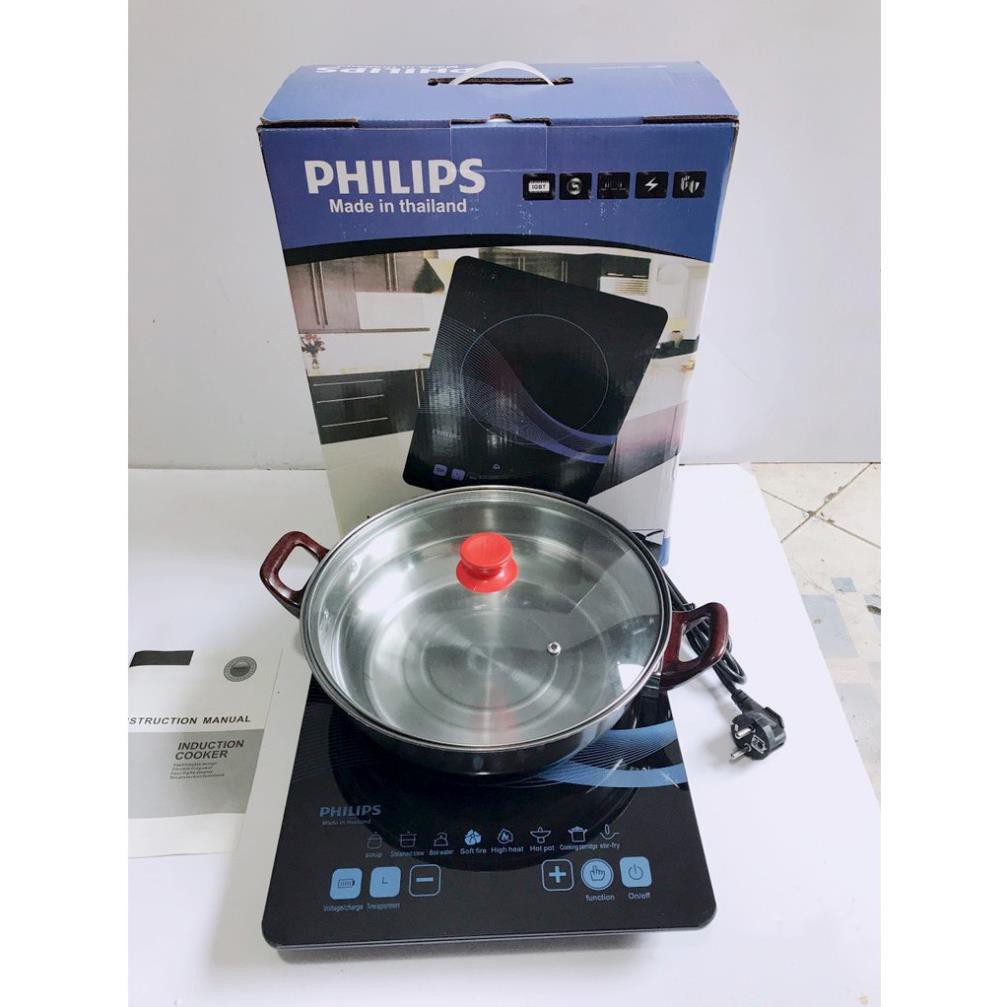 [CHÍNH HÃNG] Bếp từ cảm ứng Philips,mặt bếp bàng thuỷ tinh cao cấp dày, chịu nhiệt cao [ BH 2 năm]