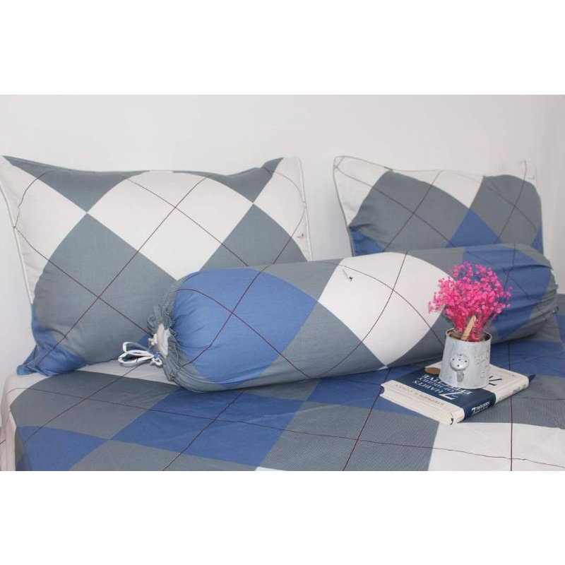 Drap Thắng Lợi, ga trãi giường chính hãng cotton 100% hàng chuẩn có in logo Ô XANH XÁM