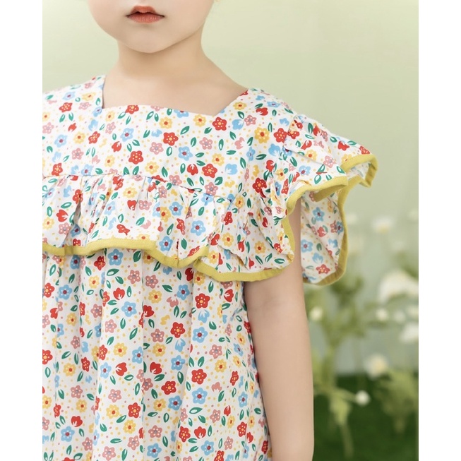 Váy cho bé gái họa tiết hoa nhí O.P kids