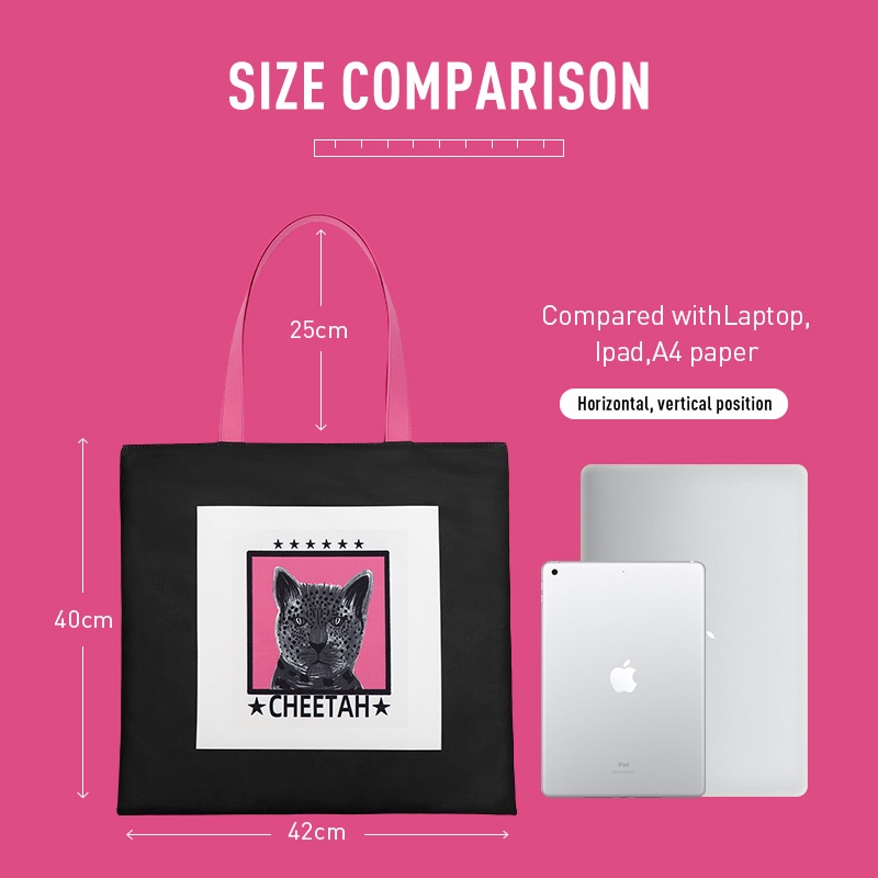 MAH Túi đeo vai Thiết kế in ấn thời trang Túi vải du lịch thông thường Sức chứa lớn cho phụ nữ trẻ