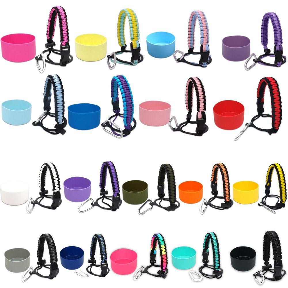 1 Bộ Bình Đựng Nước Miệng Rộng Có Tay Cầm Và Dây Thừng