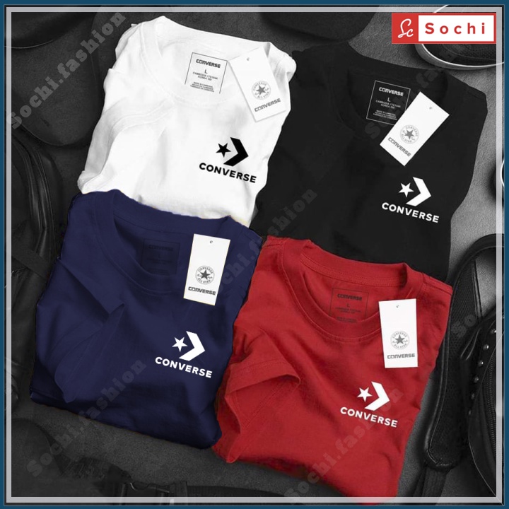 Áo thun nam đẹp chất phông cao cấp thời trang in hình thương hiệu ở ngực mã CZ52